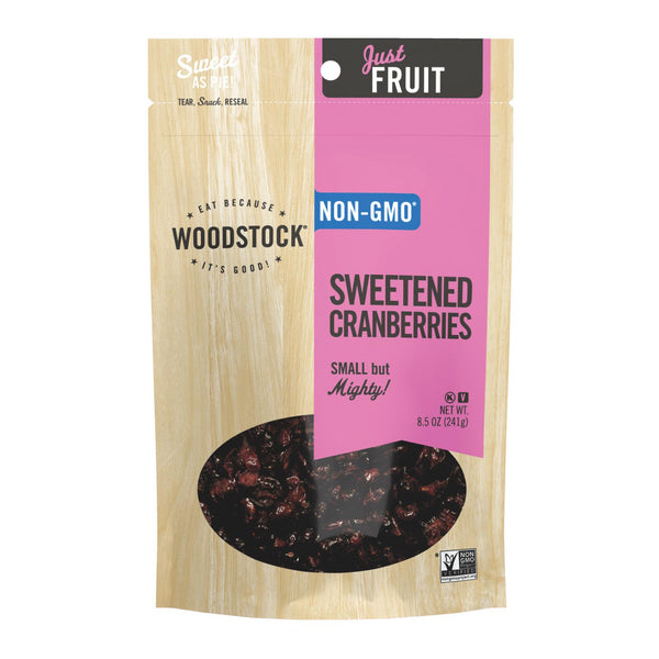 Woodstock Sweetened Cranberries - Case of 8 - 8.5 Ounce