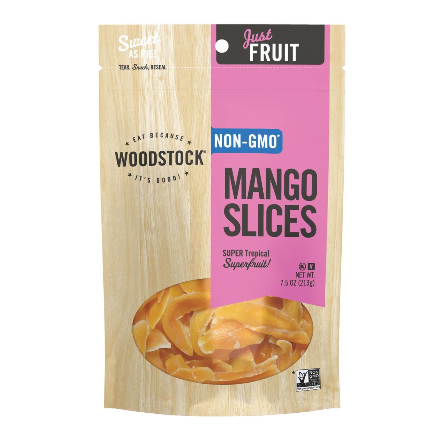 Woodstock Sweetened Mango Slices - Case of 8 - 7.5 Ounce