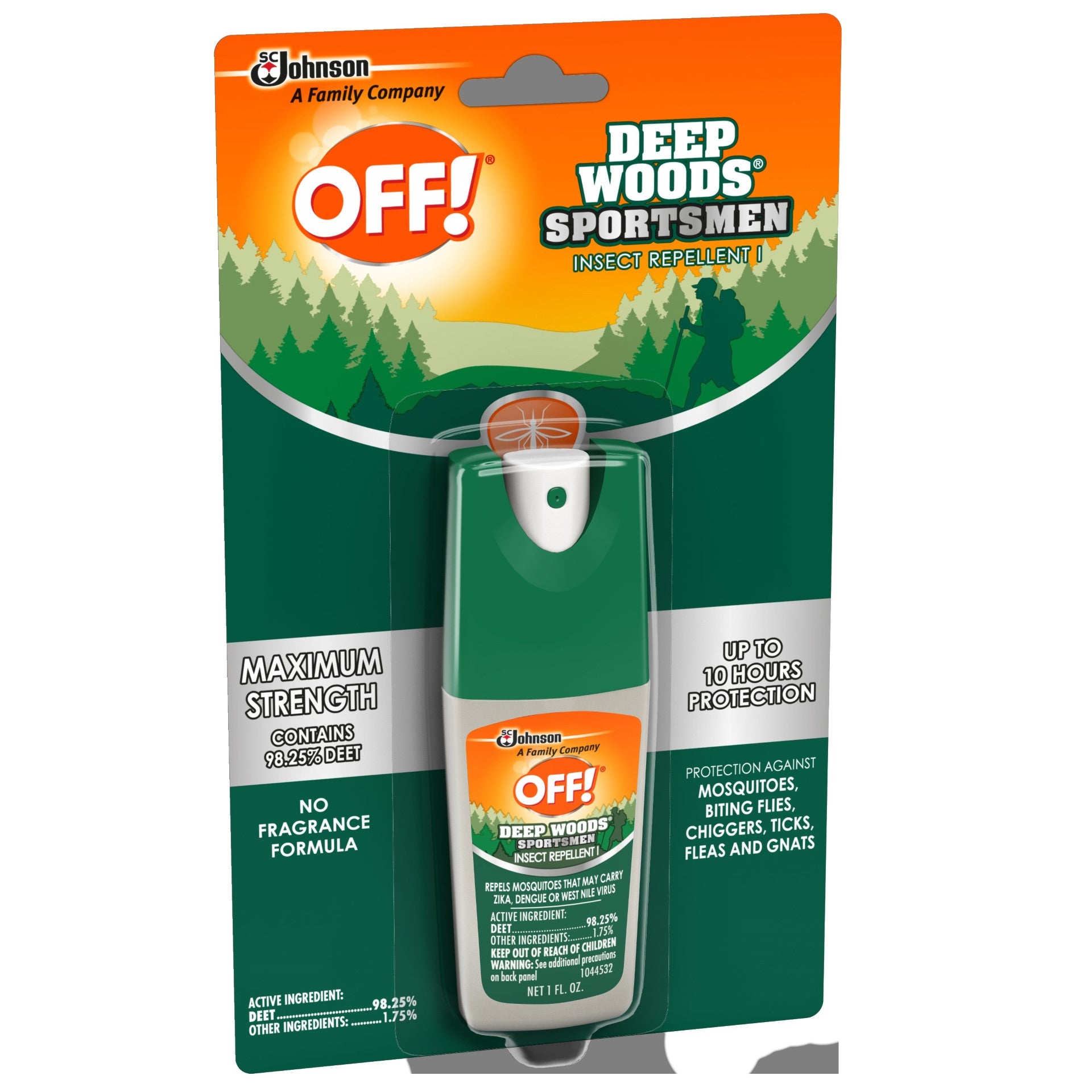Off Deep Woods Off Sportsman Spritz 1 Fluid Ounce - 12 Per Case.