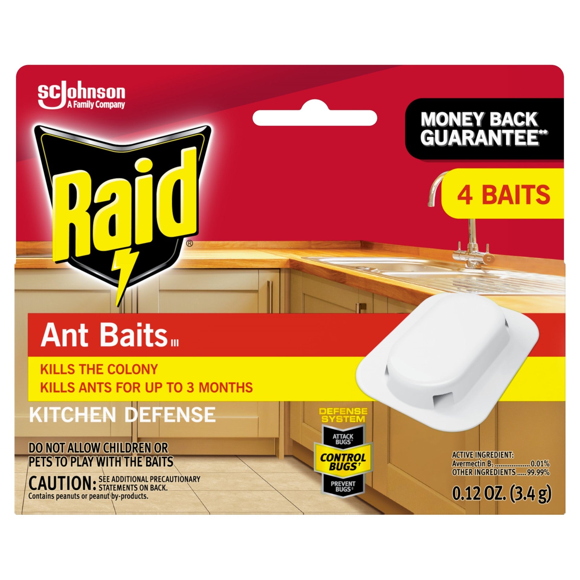 Raid Ant Bait Red Box 0.12 Ounce Size - 12 Per Case.