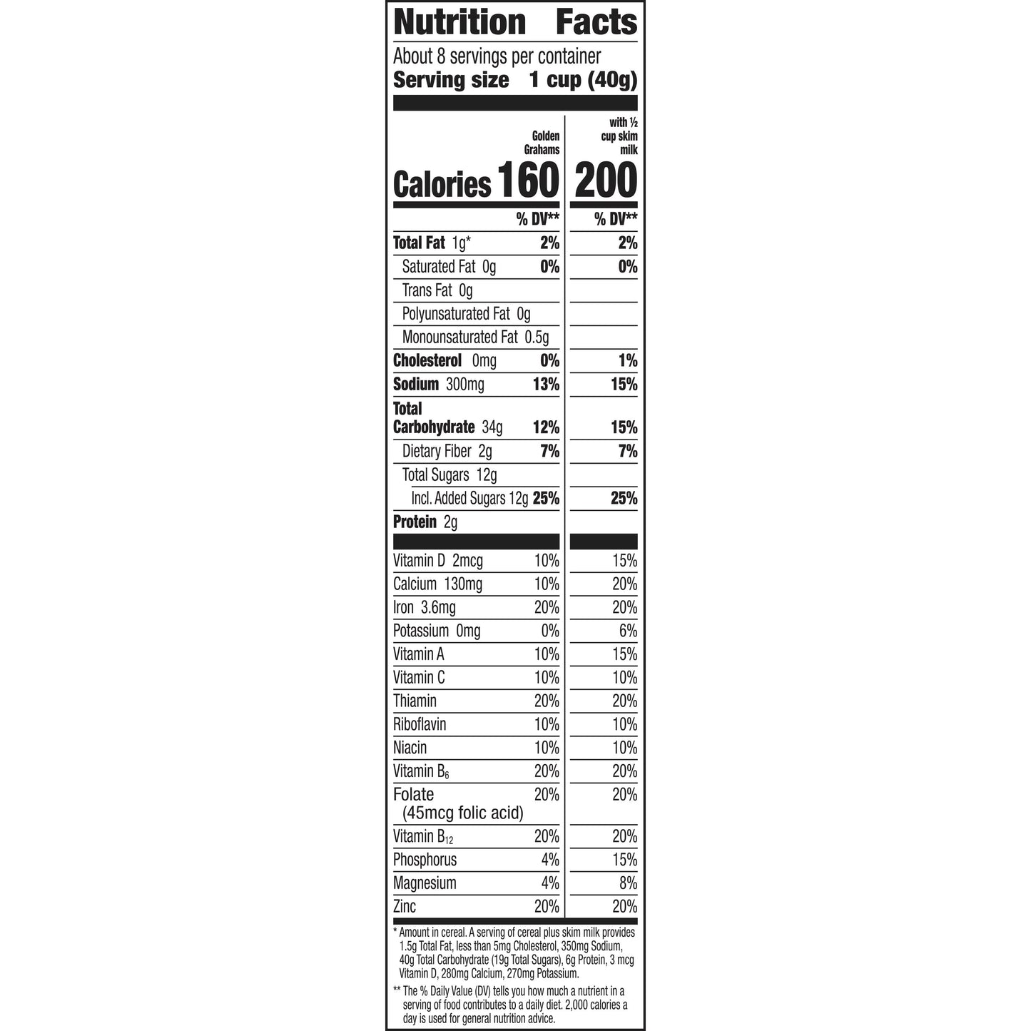 Golden Grahams™ Cereal Box 11.7 Ounce Size - 12 Per Case.