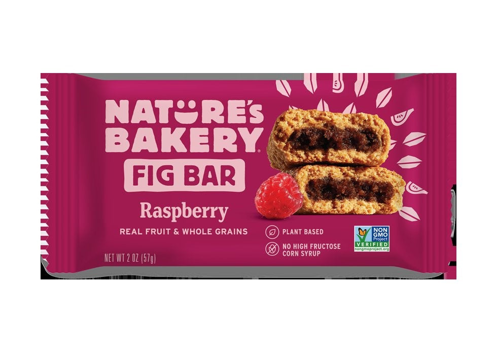 Nature's Bakery Fig Bar Raspberry 6 Count Packs - 6 Per Case.