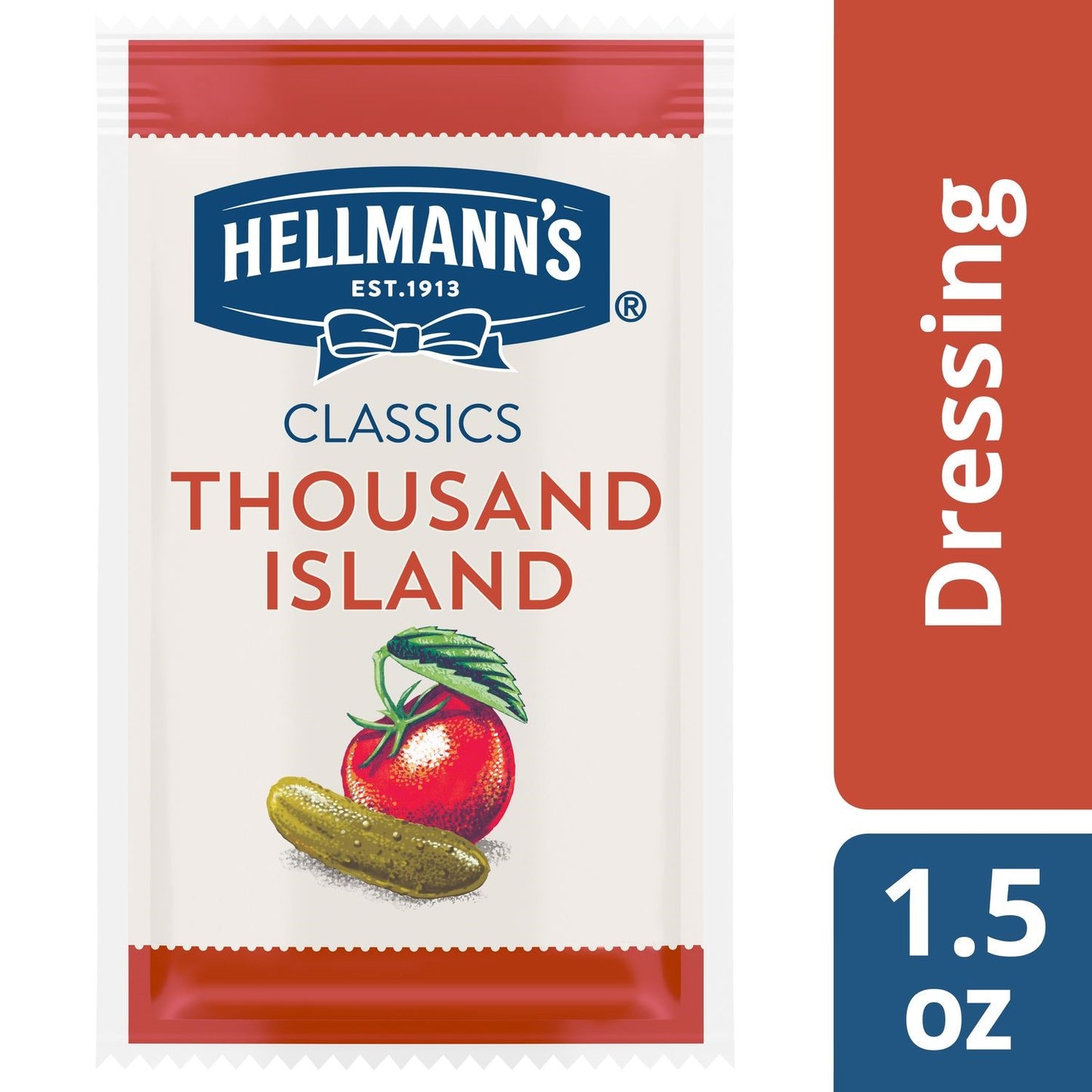 Hellmann's Dressingscondiments Creamy Thousand Island 1.5 Ounce Size - 102 Per Case.