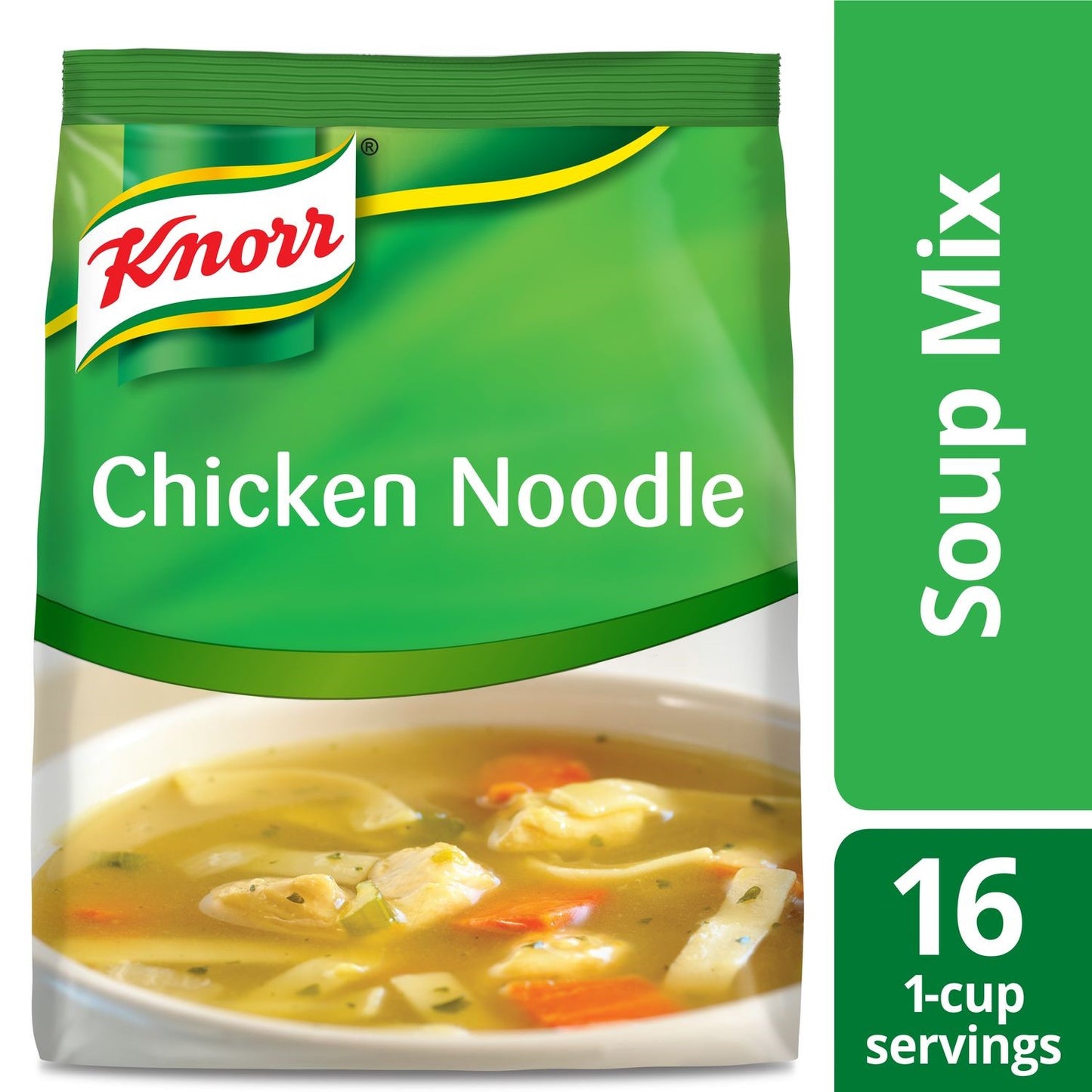 Knorr Soup Du Jour Soups Chicken Noodle 13.3 Ounce Size - 4 Per Case.