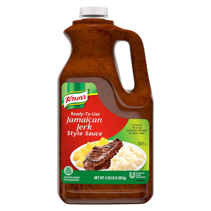 Knorr Sauce Ready-To-Use Jug Jamaican Jerk 0.5 Gallon - 4 Per Case.