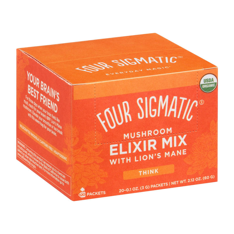 Four Sigmatic - Mushroom Elixir - Organic Lions Mane Mushroom - 20 Count