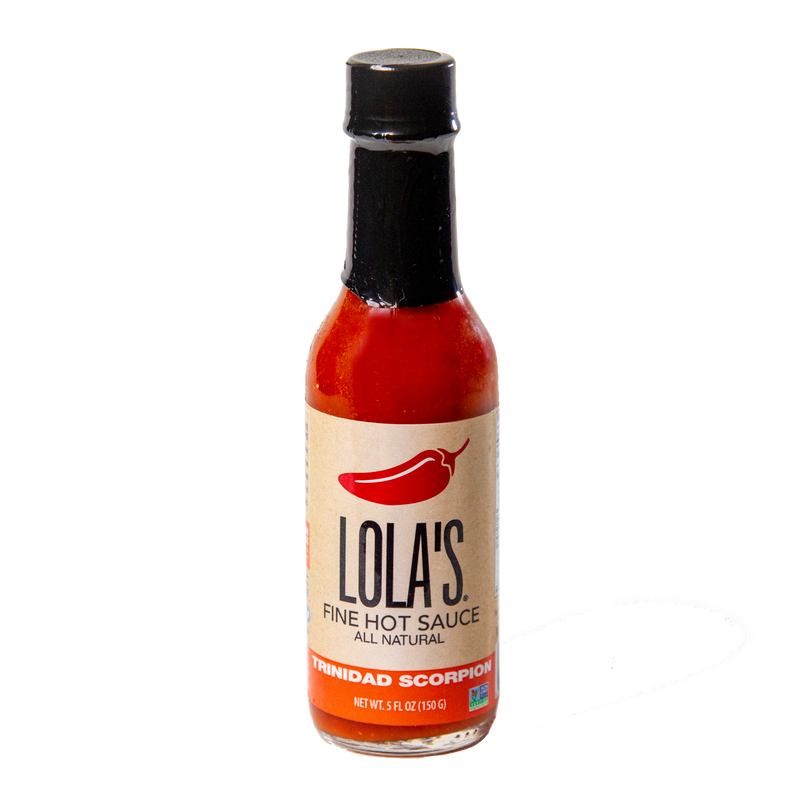 Lola's Fine Hot Sauce Trinidad Scorpion 5 Ounce Size - 12 Per Case.