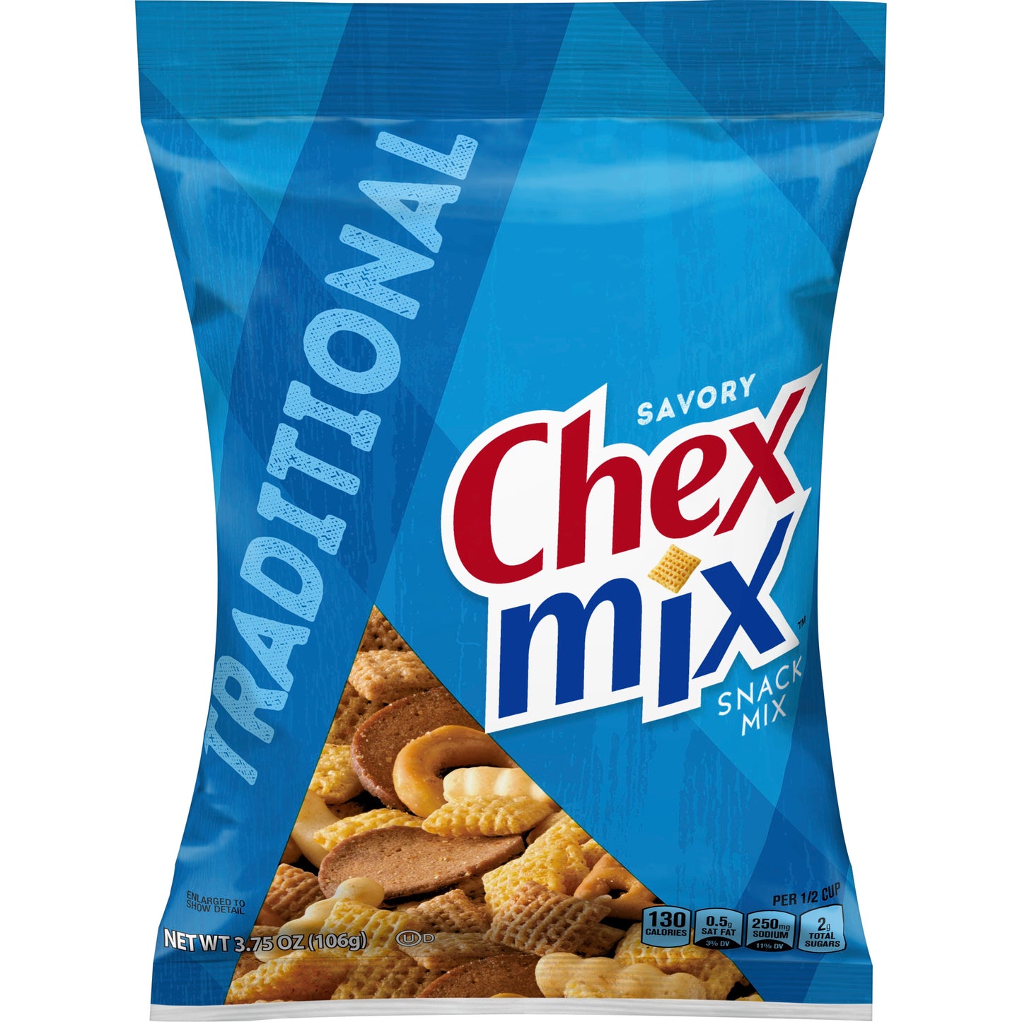 Chex Mix™ Snack Mix Traditional 3.75 Ounce Size - 8 Per Case.