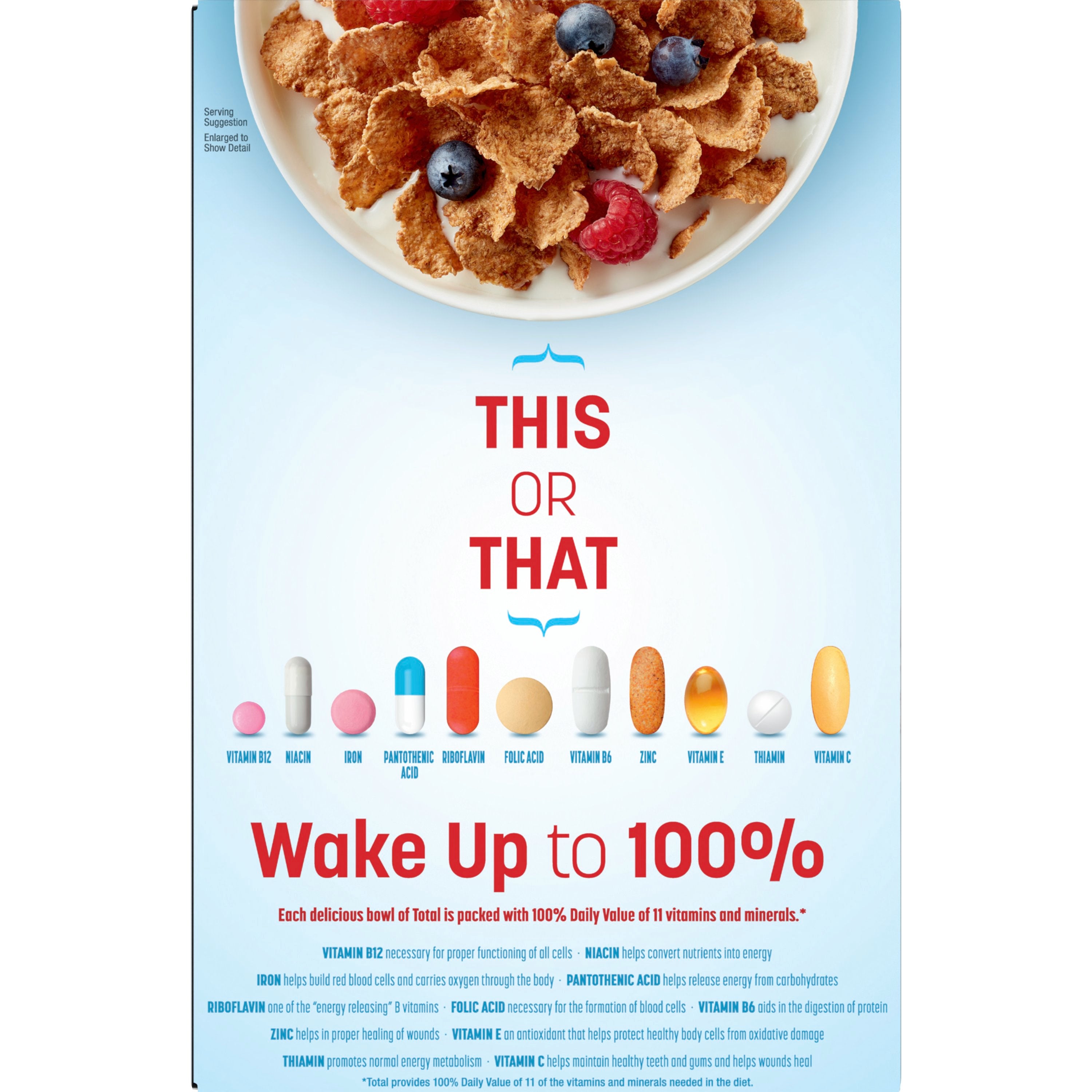 Total™ Whole Grain Cereal Box 16 Ounce Size - 7 Per Case.