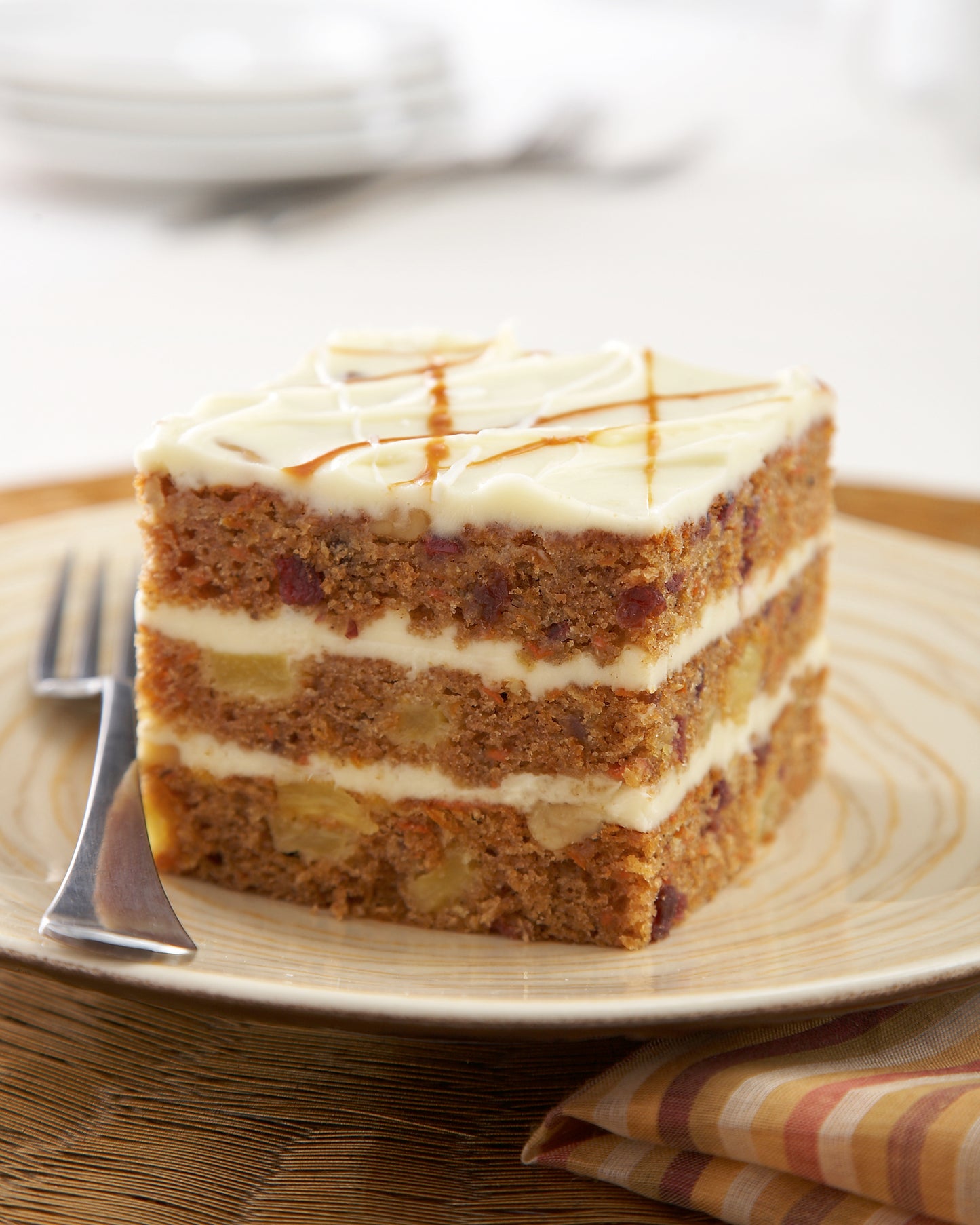 The Original Cakerie Layer (2"x6") Golden Harvest Carrot Cake Uncut 173 Ounce Size - 2 Per Case.