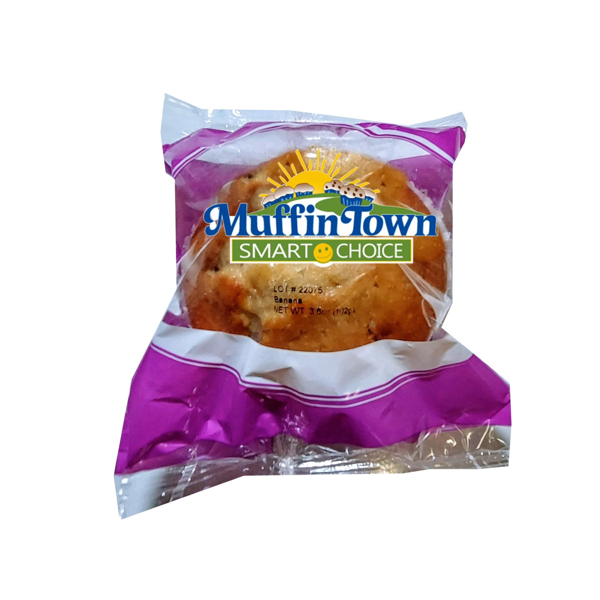 Smart Choice Banana Muffin 3.6 Ounce Size - 48 Per Case.
