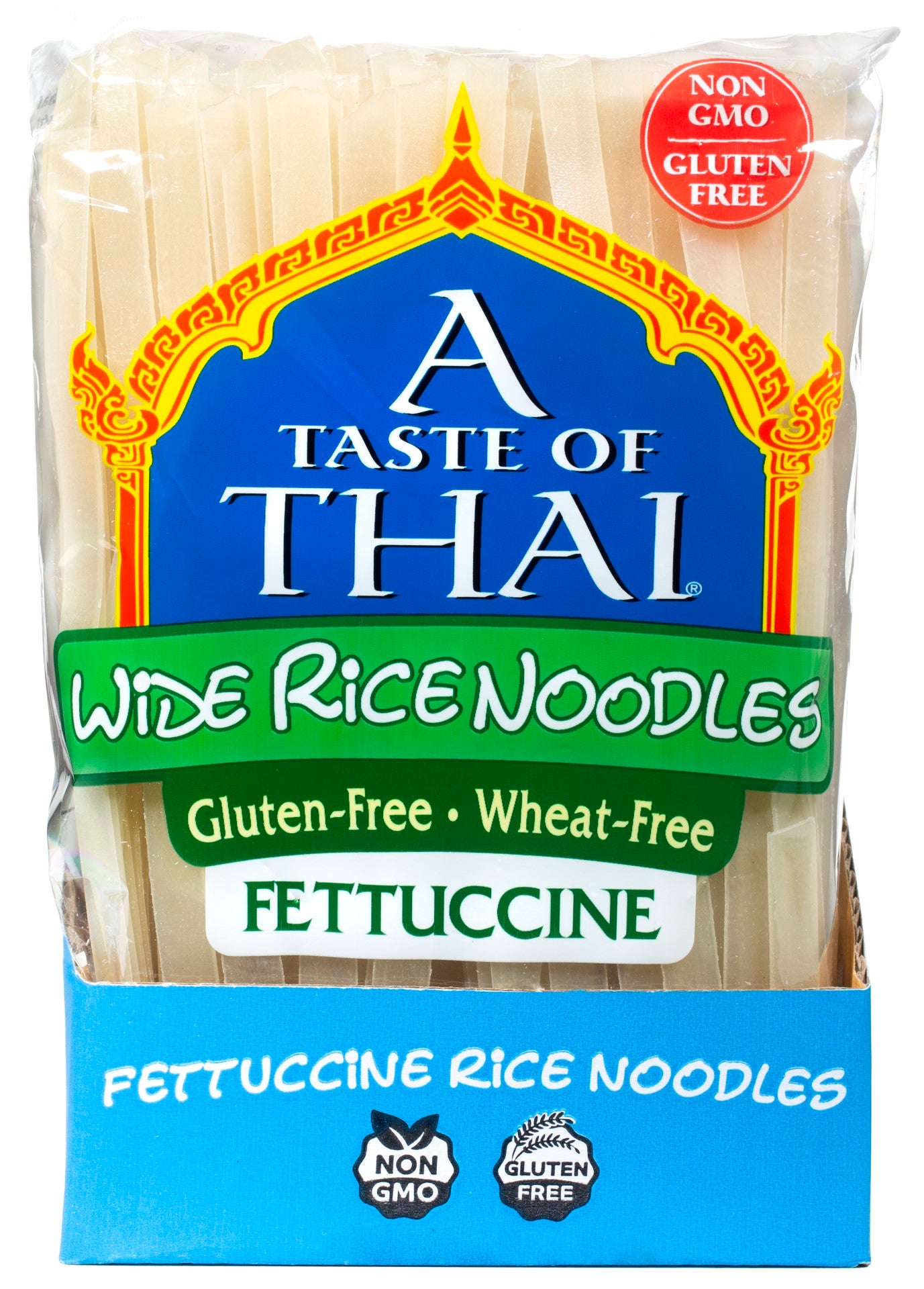 Wide Rice Noodles 1 Pound Each - 6 Per Case.