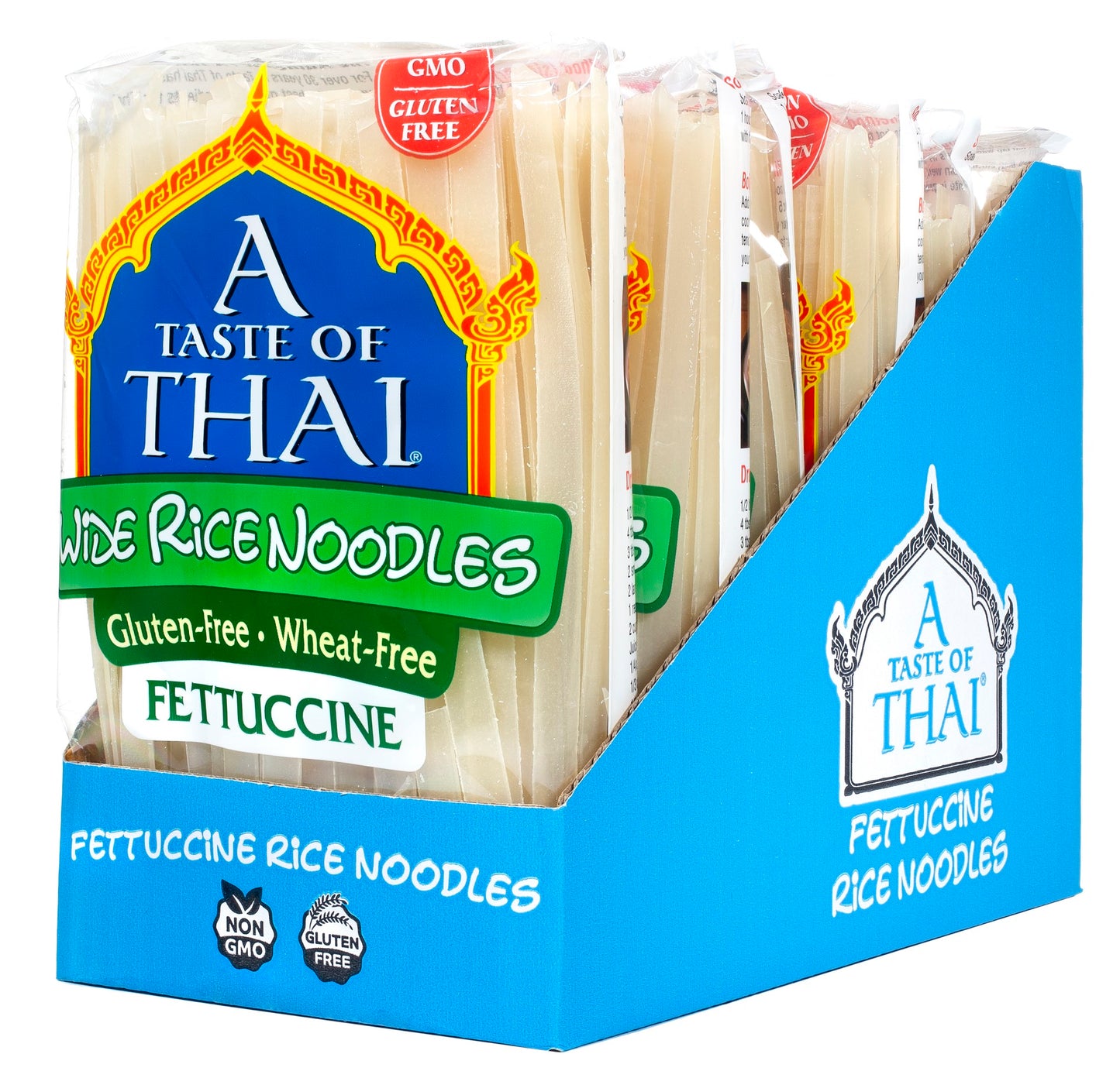 Wide Rice Noodles 1 Pound Each - 6 Per Case.