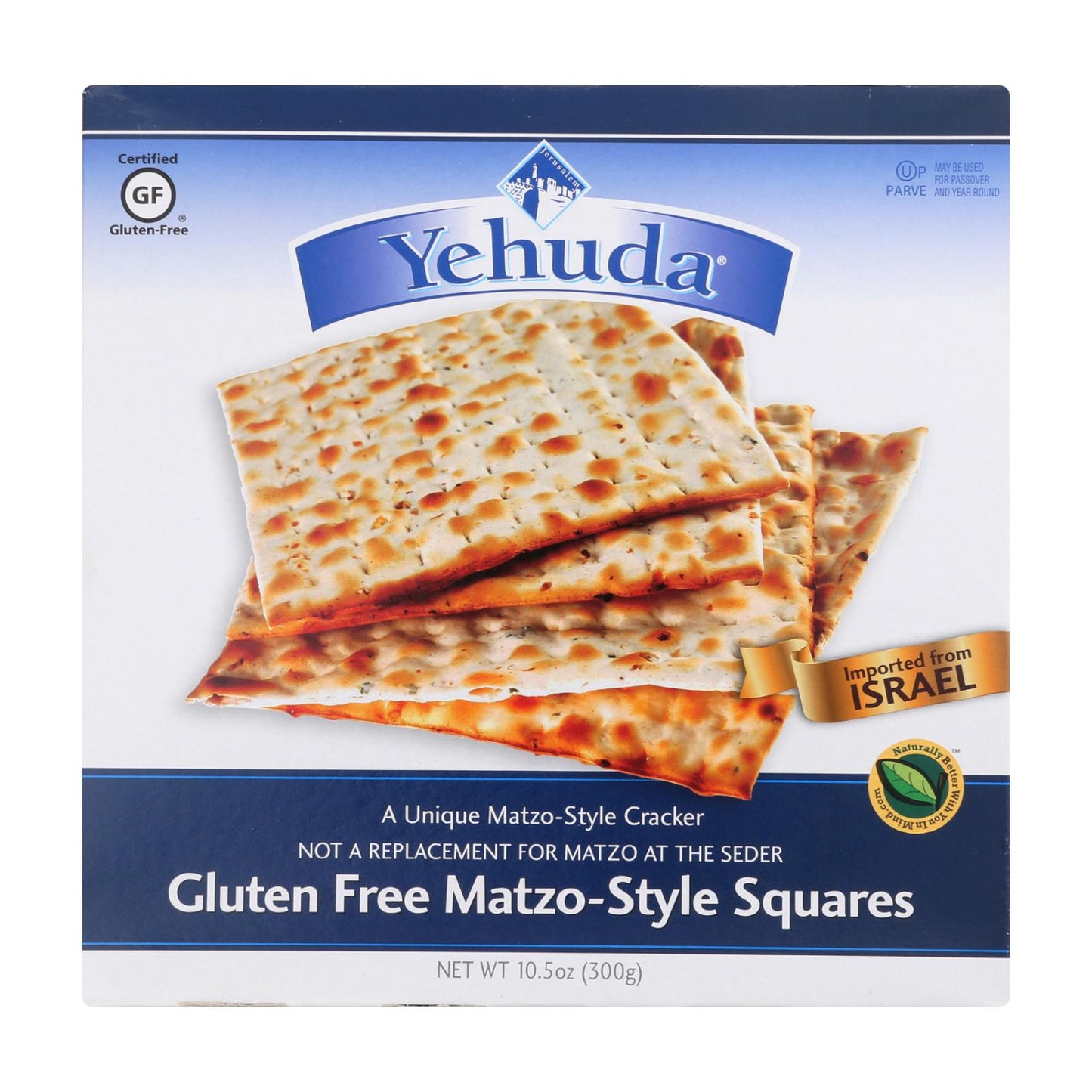 Yehuda Matzo Gluten Free Crackers - Case of 12 - 10.5 Ounce.