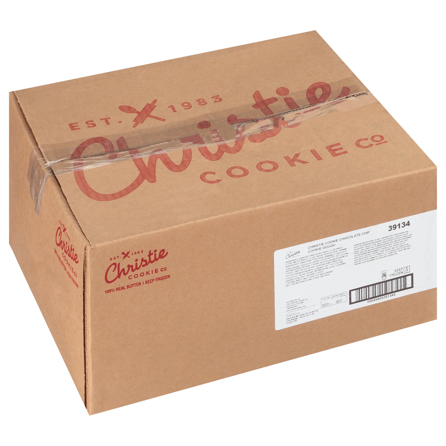 Chocolate Chip Cookie Dough 1.45 Ounce Size - 252 Per Case.