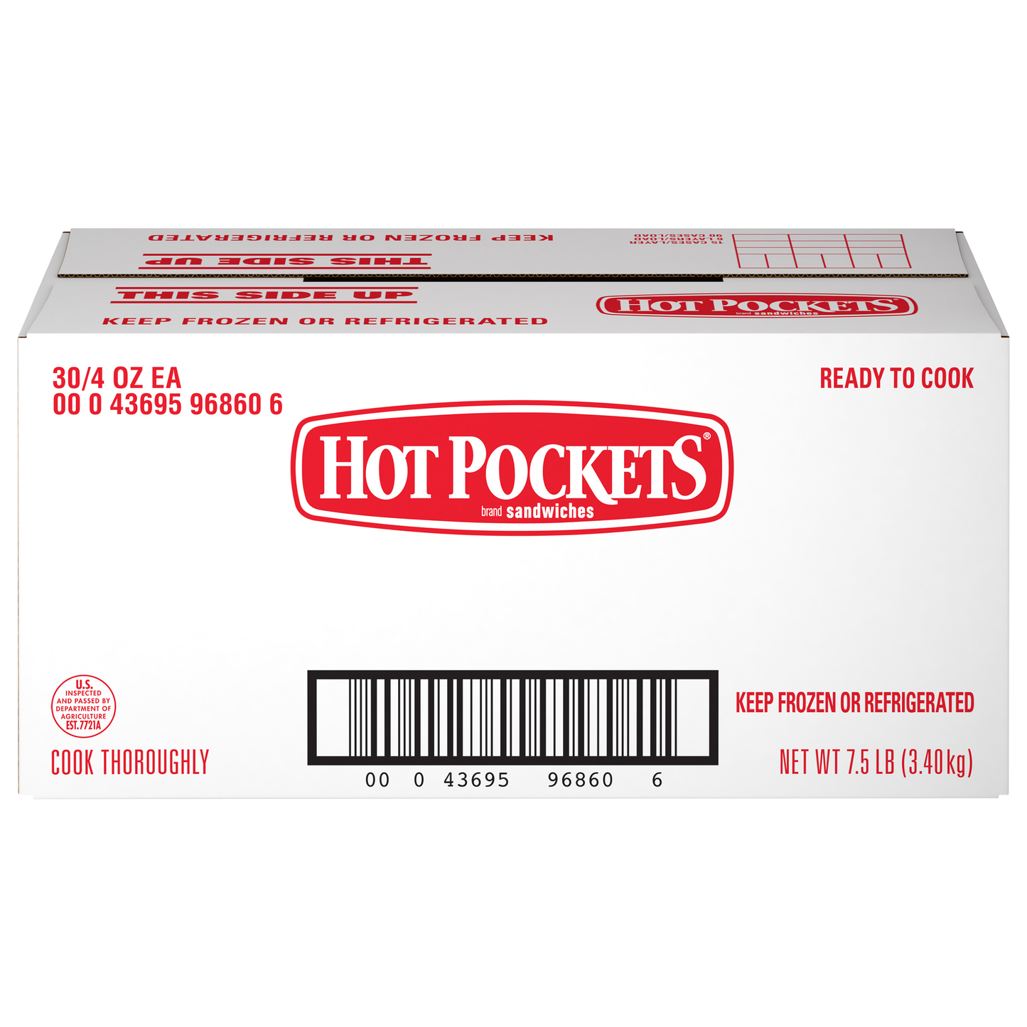 Hot Pockets Sausage Egg & Cheese 4 Ounce Size - 30 Per Case.