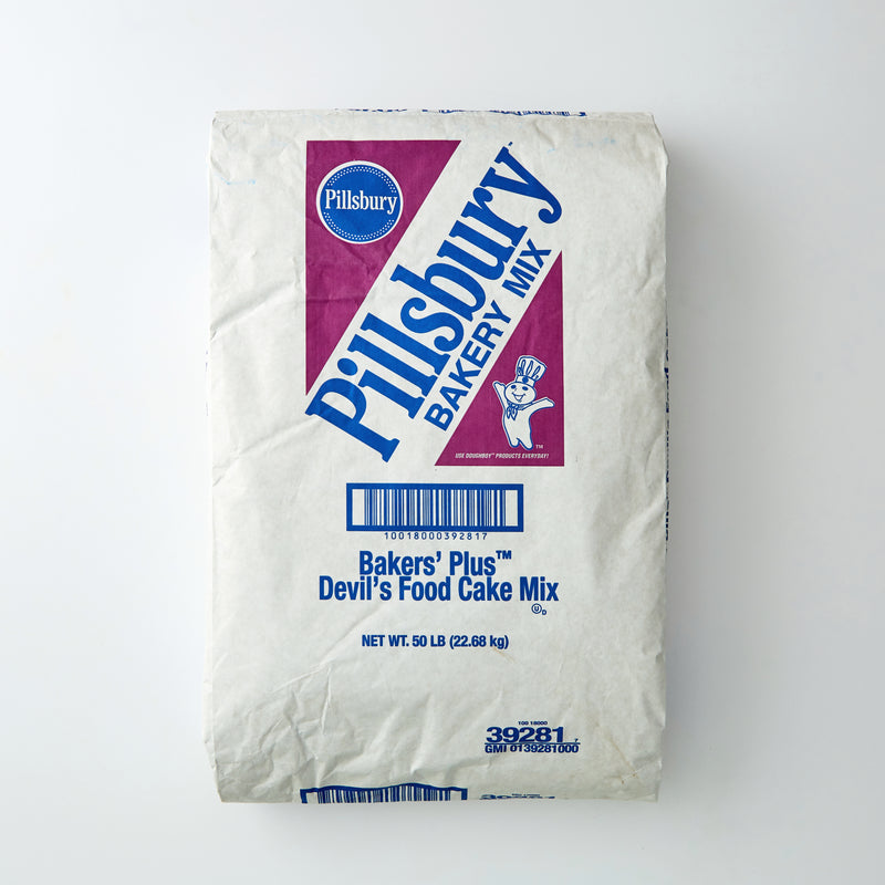 Pillsbury™ Bakers' Plus™ Cake Mix Devil's Food 50 Pound Each - 1 Per Case.