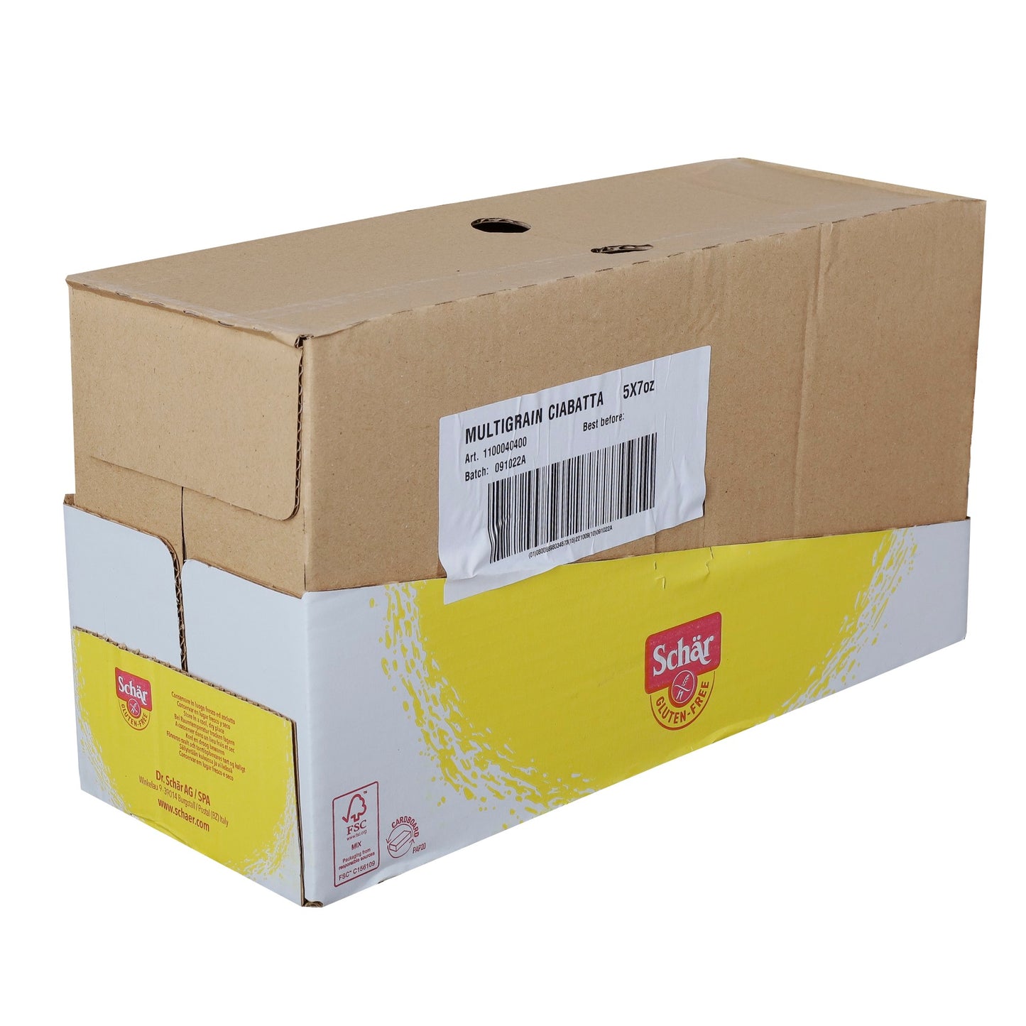 Schar Gluten Free Multigrain Ciabatta, 0.44 Pounds - 5 Per Case.