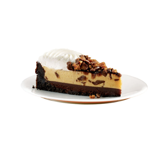 Bistro Collection 11 Inch 14 Slice Chocolate Peanut Butter Shudder Pie, 4.75 Pound Each - 2 Per Case.