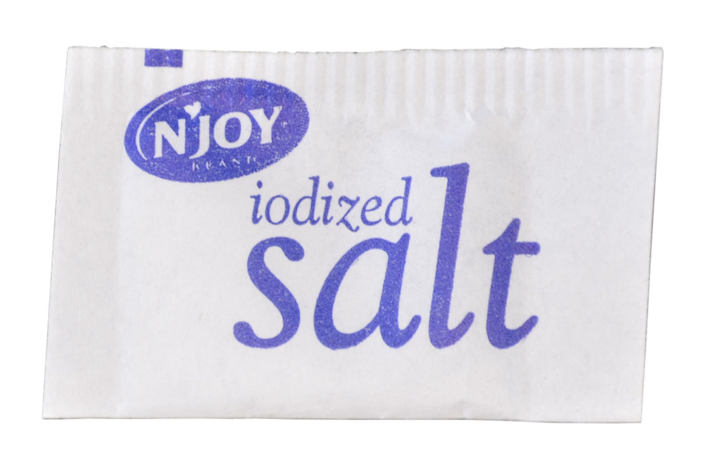 N'joy Salt Packets 0.5 Grams Each - 3000 Per Case.