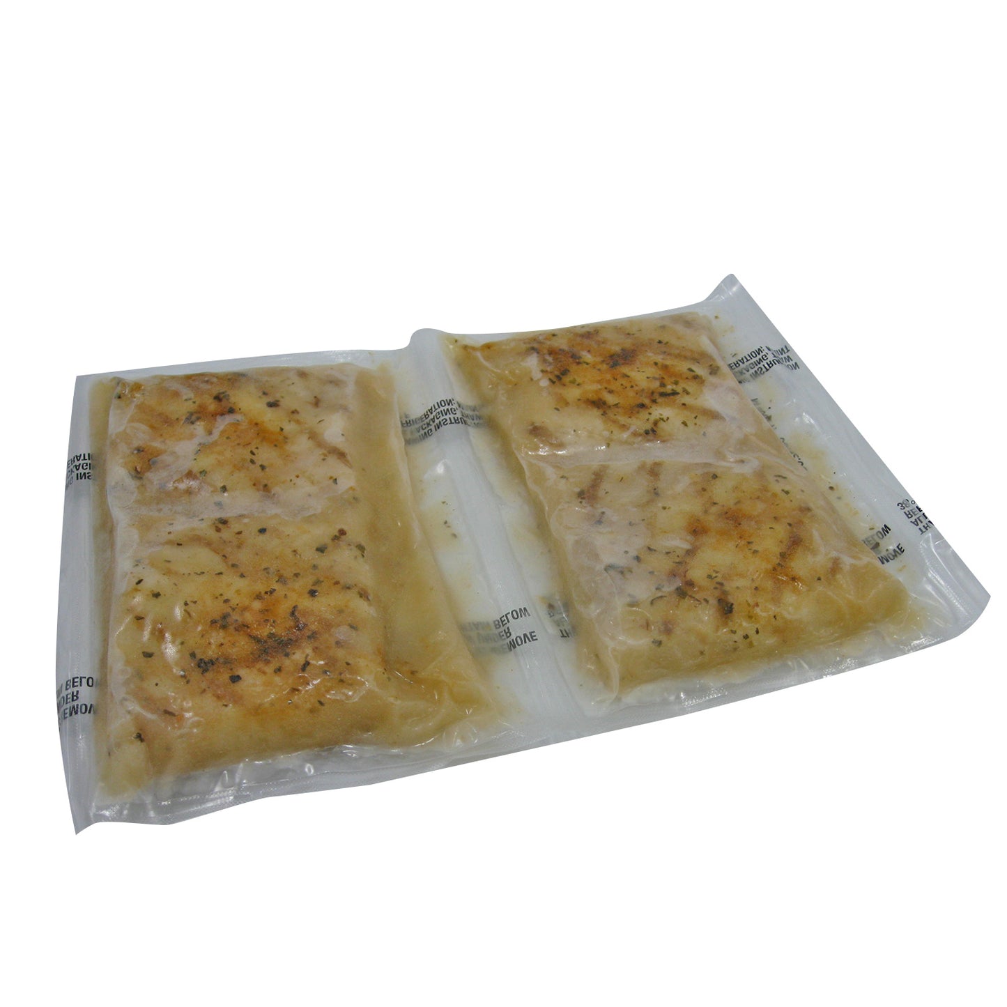 Fully Cooked Pollock Fire Grilled Formed Portion Boneless Skinless 1 Pound Each - 10 Per Case.