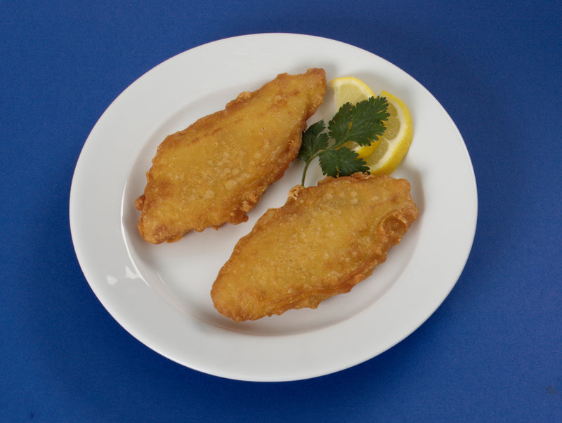 Pub Battered Cod Fillets Approx 10 Pound Each - 1 Per Case.