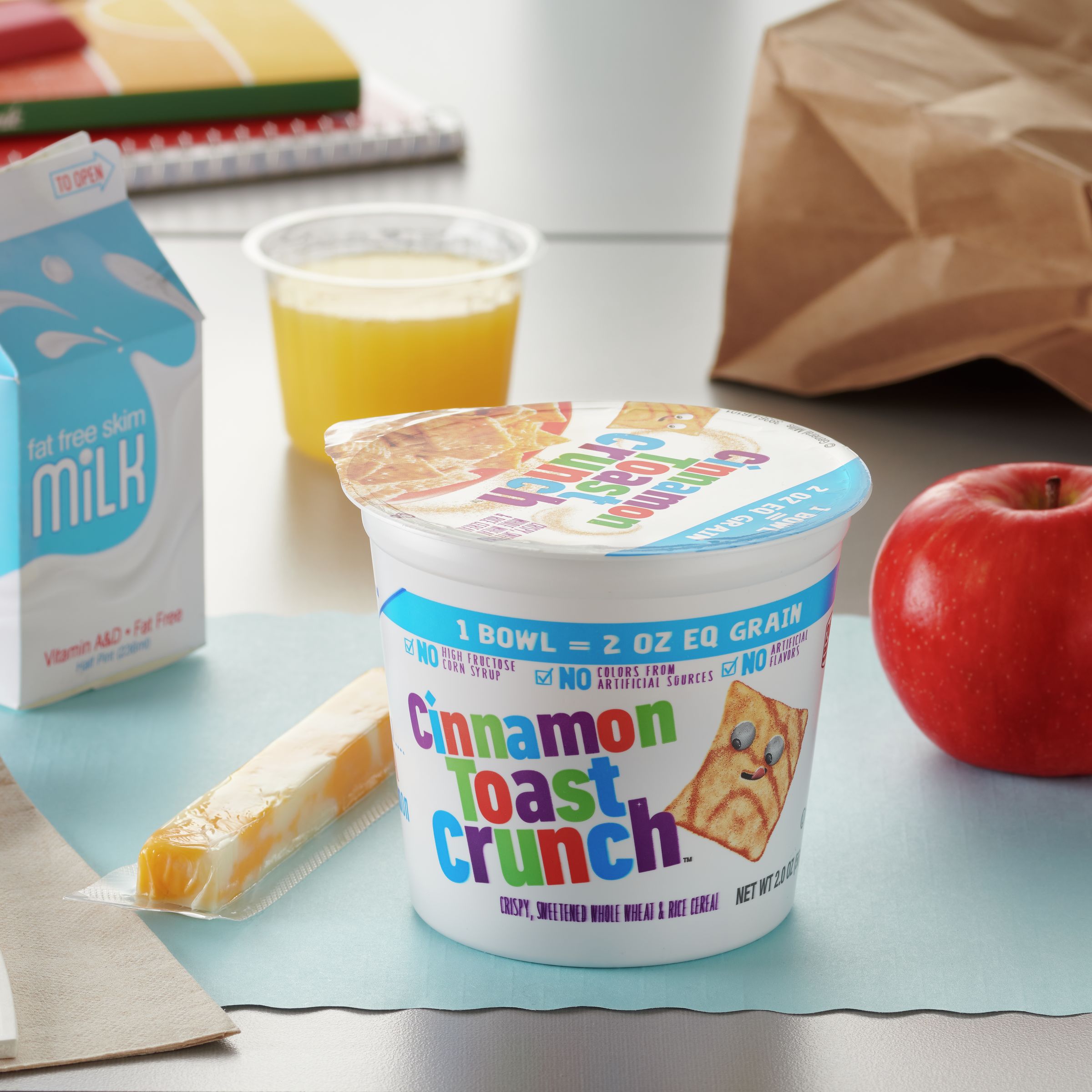 Cinnamon Toast Crunch™ Cereal Less Sugar Single Serve K Eq Grain 2 Ounce Size - 60 Per Case.