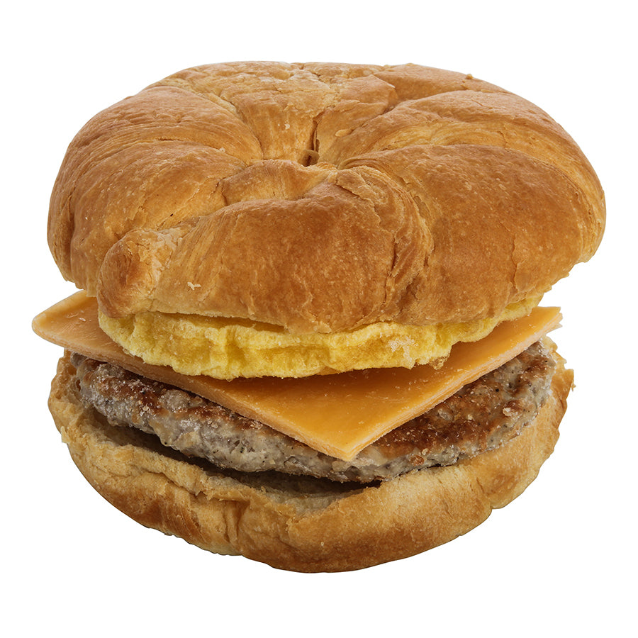 Frozen Dnb Sausage Egg Cheese Croissant 5.15 Ounce Size - 12 Per Case.