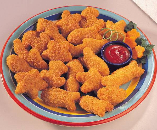 Oven Ready Whole Grain Breaded Fish &star Shaped Fish Nuggets 5 Pound Each - 2 Per Case.