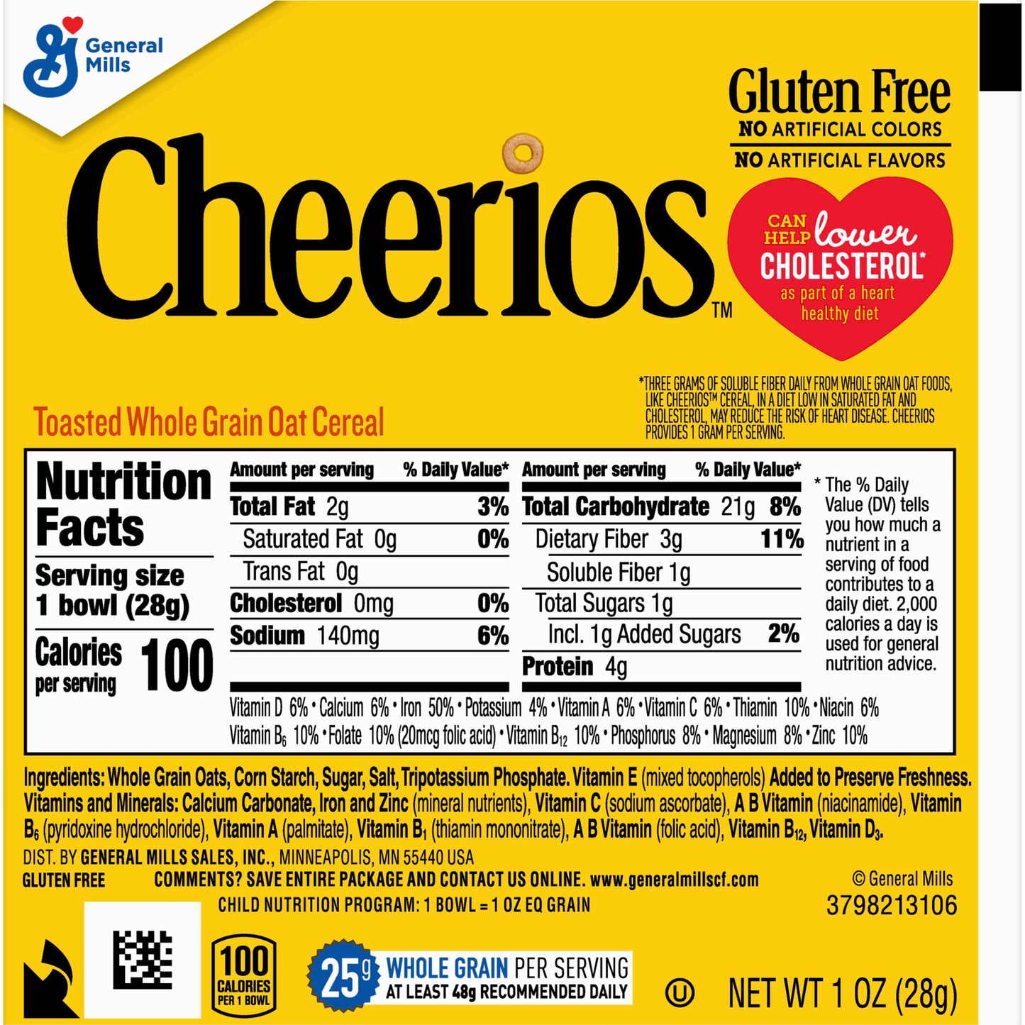 Cheerios™ Cereal Single Serve Bowlpak 1 Ounce Size - 96 Per Case.