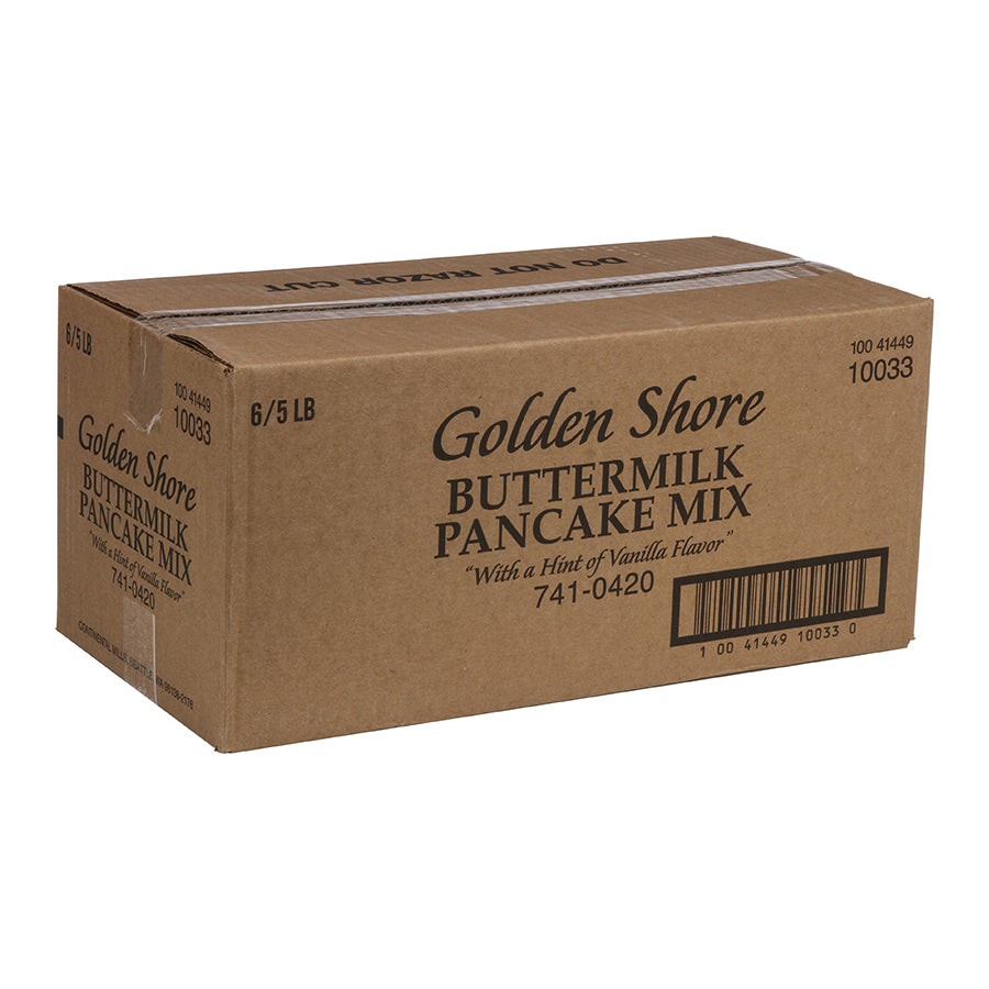 Golden Shore Buttermilk Pancake Mix 5 Pound Each - 6 Per Case.