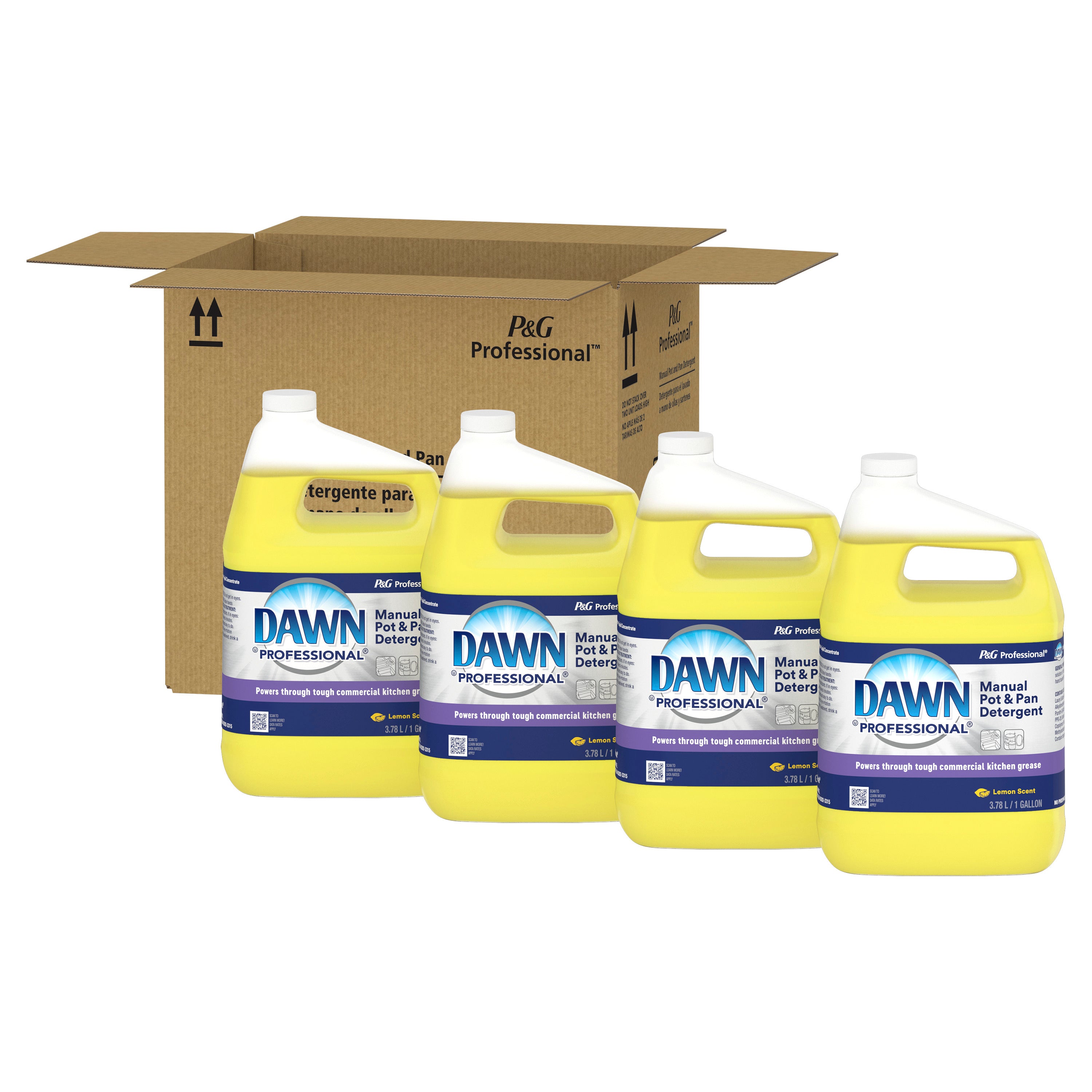Dawn Professional Manual Pot & Pan Detergentlemon Scent Concentrate Gal 1 Gallon - 4 Per Case.