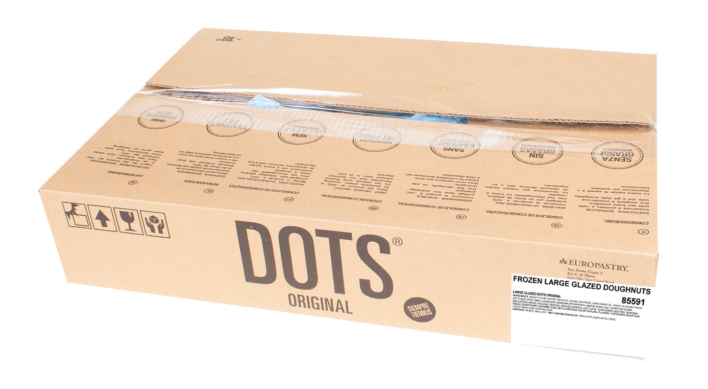 Dots Original Large Glazed Dots Fully Baked 2.73 Ounce Size - 48 Per Case.