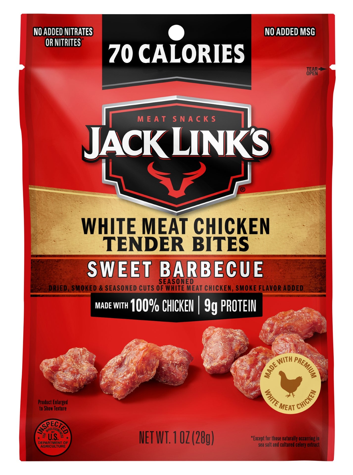 Jack Link's Sweet Barbeque Chicken Tenderbites1 Ounce Size - 48 Per Case.
