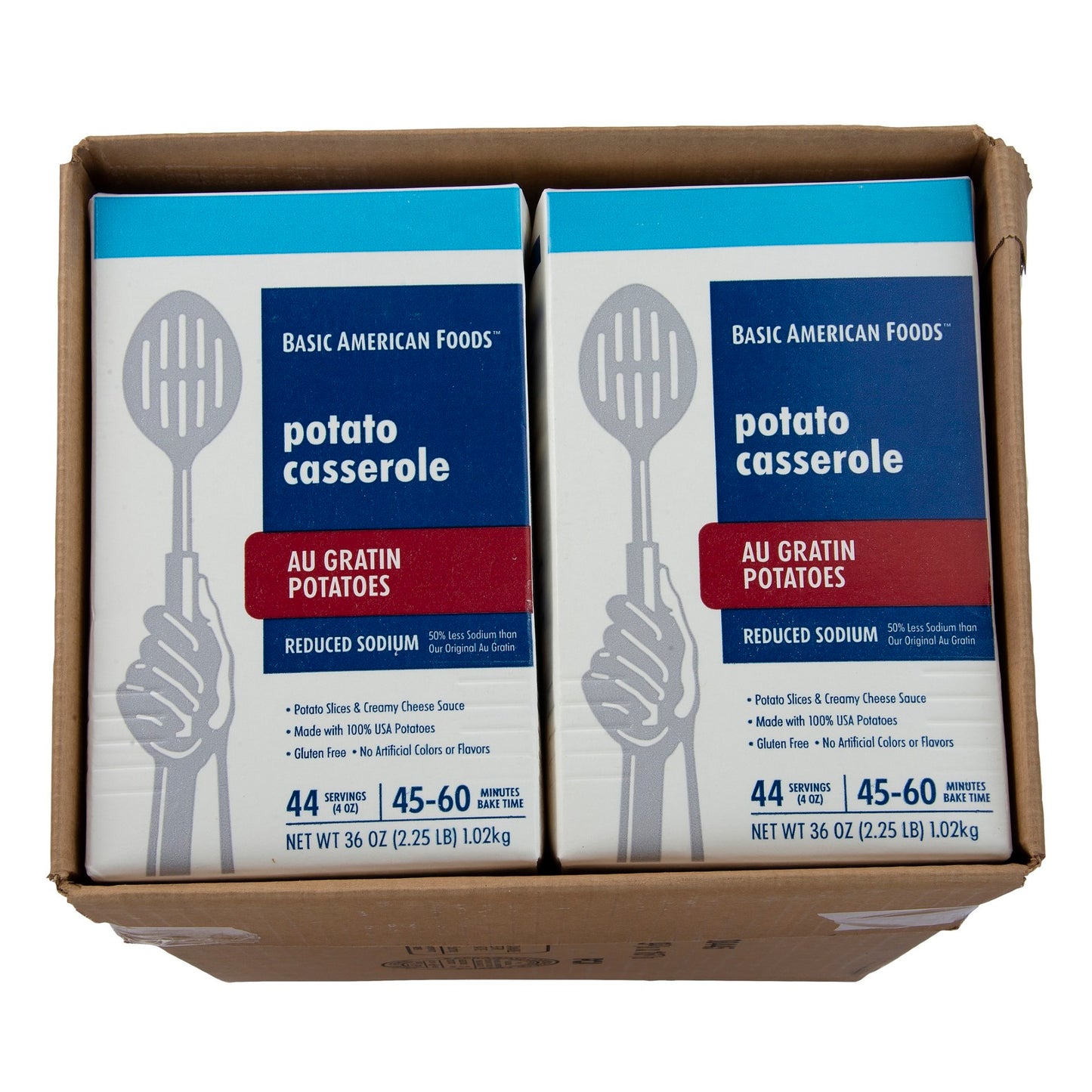 Baf Au Gratin Potato Casserole Reduced Sodium Complete Kit With Sauce One Pan Convenience 2.25 Pound Each - 6 Per Case.