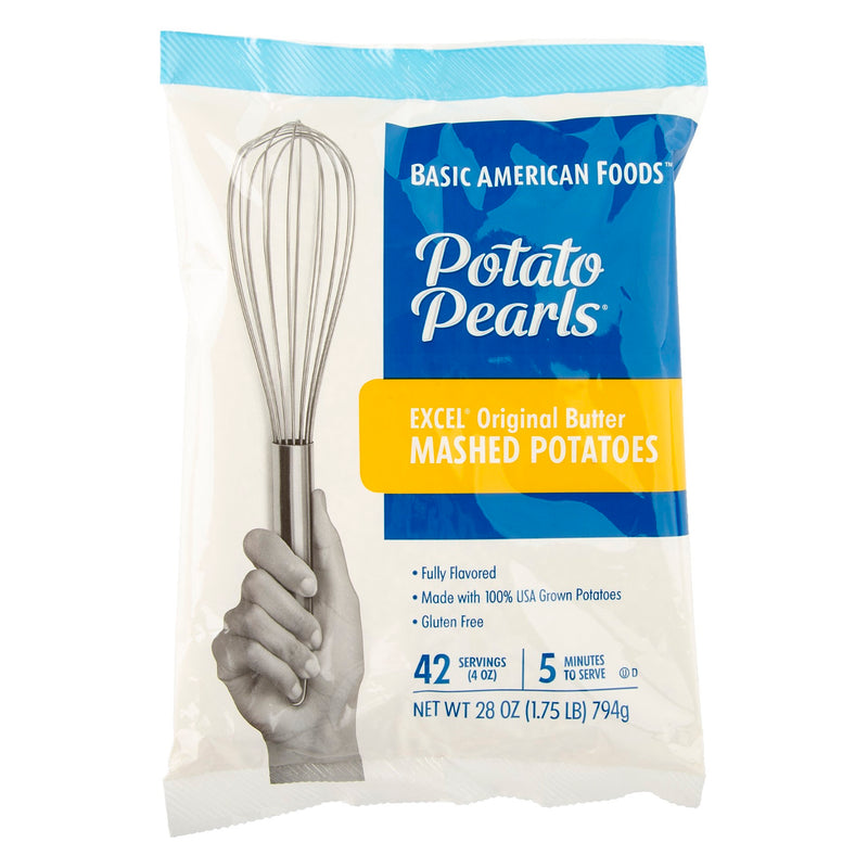 Potato Pearls® Excel® Original Butter Mashed Potatoes 28 Ounce Size - 12 Per Case.