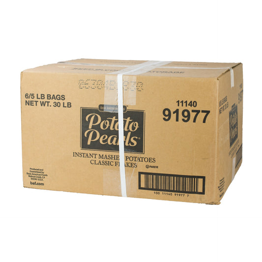 Baf Potato Flakes Low Sodium Servings Bags 5 Pound Each - 6 Per Case.