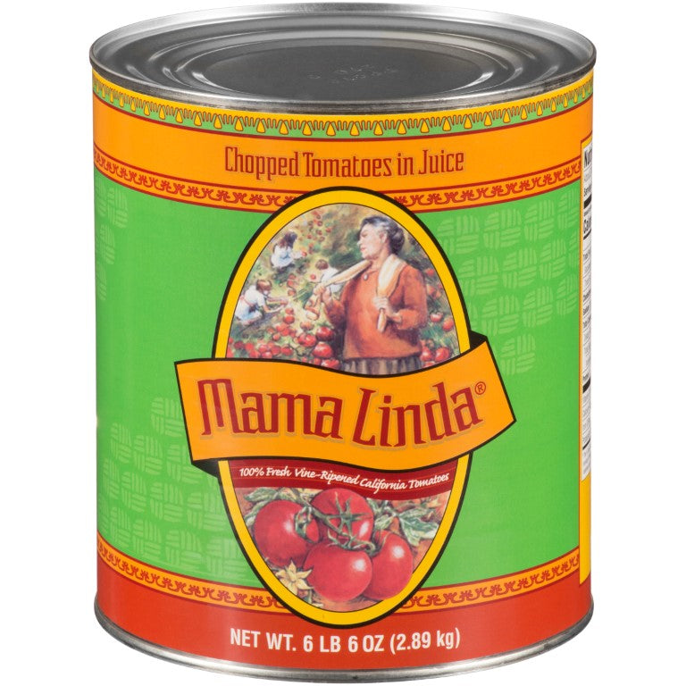 MAMA LINDA Chopped Tomatoes in Juice 102 Ounce Can 6 Per Case