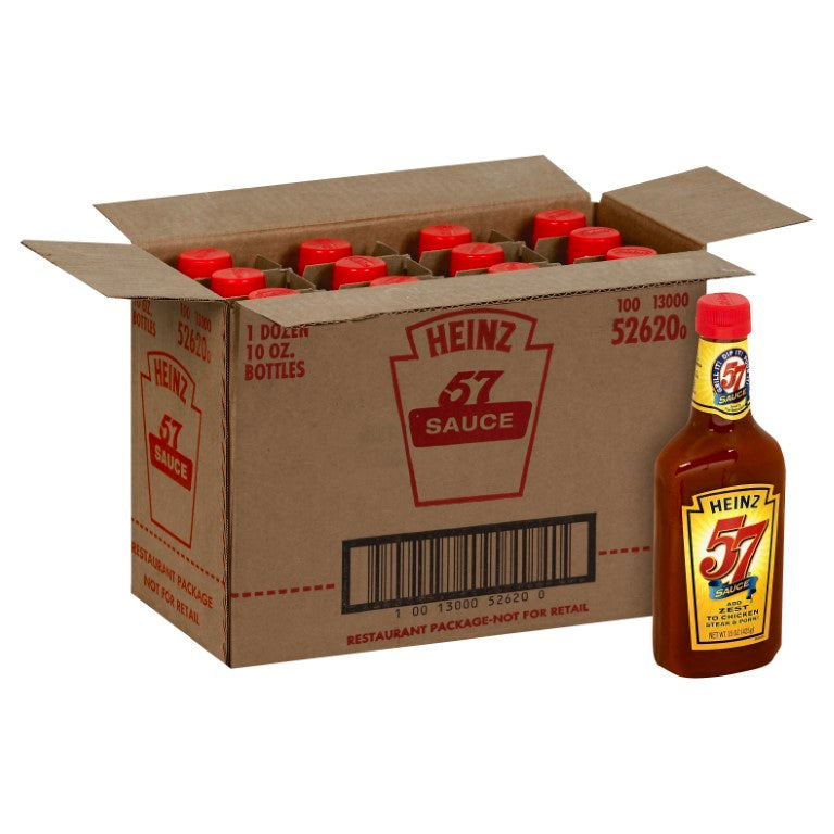 HEINZ 57 Sauce Bottle 10 Ounce Bottle 12
