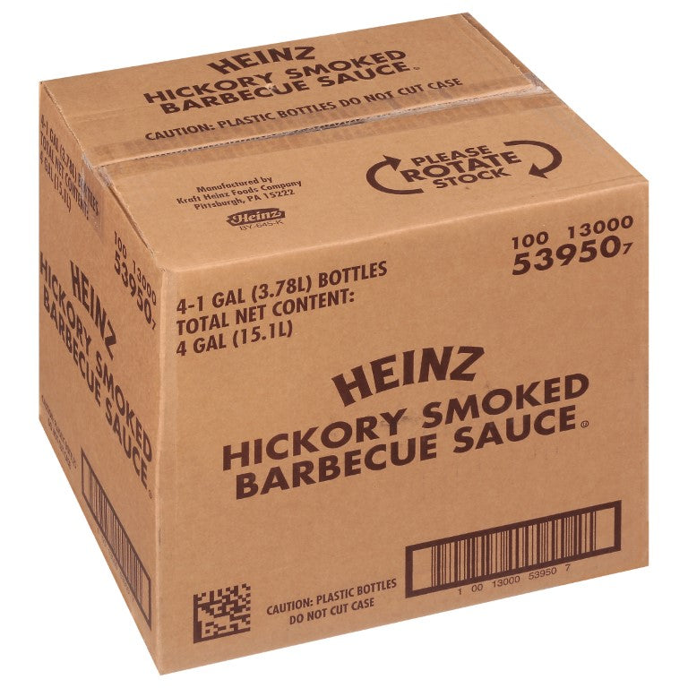 HEINZ No. 1 Hickory Smoked Barbecue Sauce 1 gal. Jugs 4 Per Case