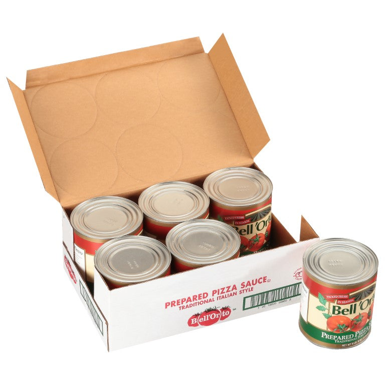 BELL ORTO Fully Prepared Pizza Sauce 105 Ounce Can 6 Per Case