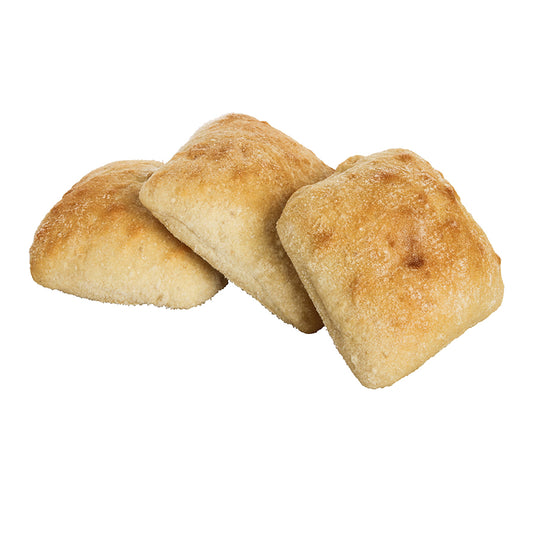 Bread Ciabatta Roll Parbaked Frozen Bulk Bag 4.83 Ounce Size - 48 Per Case.