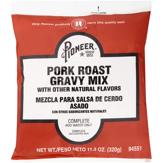 Pioneer Pork Roast Gravy Mix 11.3 Ounce Size - 6 Per Case.