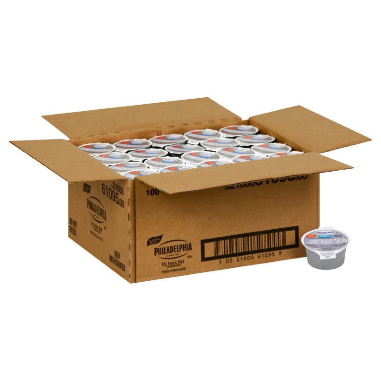 PHILADELPHIA Reduced Fat Cream Cheese Spread 1 Ounce Cup 100 Per Case