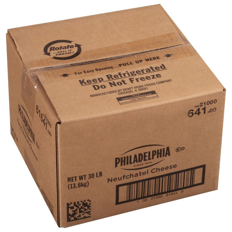 PHILADELPHIA Neufchatel Cheese 30 lb. Carton 1)