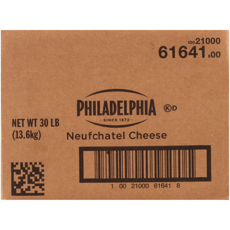 PHILADELPHIA Neufchatel Cheese 30 lb. Carton 1)