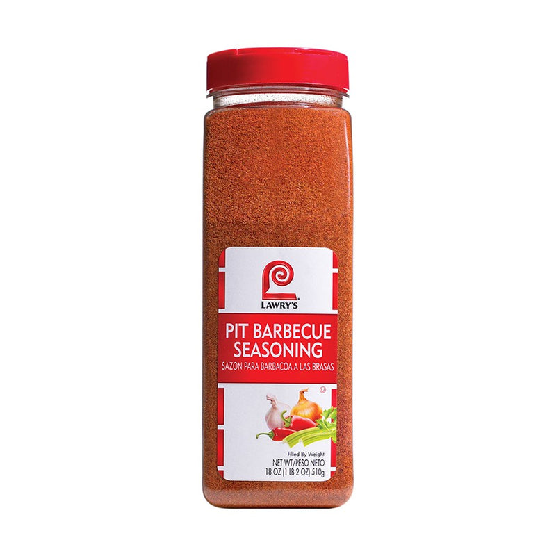 Lawry's Pit Barbecue Seasoning 18 Ounce Size - 6 Per Case.