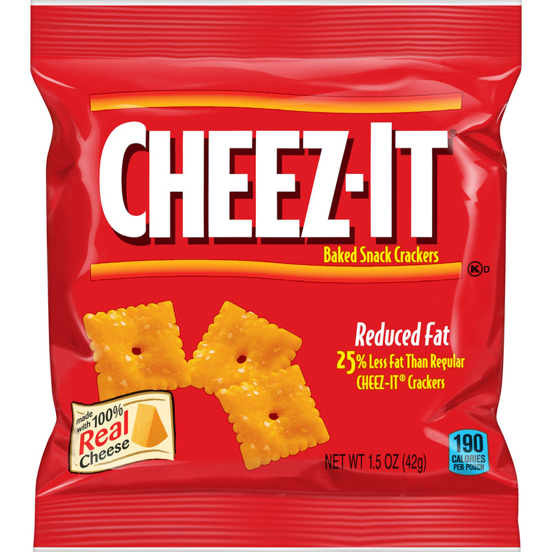 Cheez-It Reduced Fat Original Cracker, 1.5 Ounces - 60 Per Case.