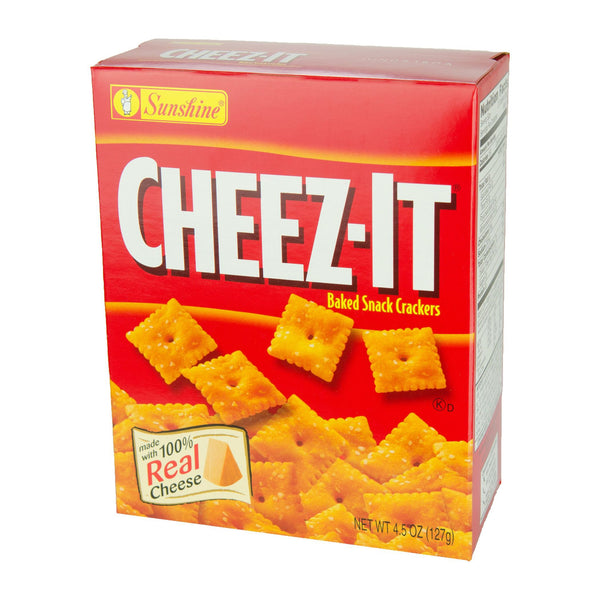 Kellogg's Cheez It Original Crackers 4.5 Ounce Size - 12 Per Case.