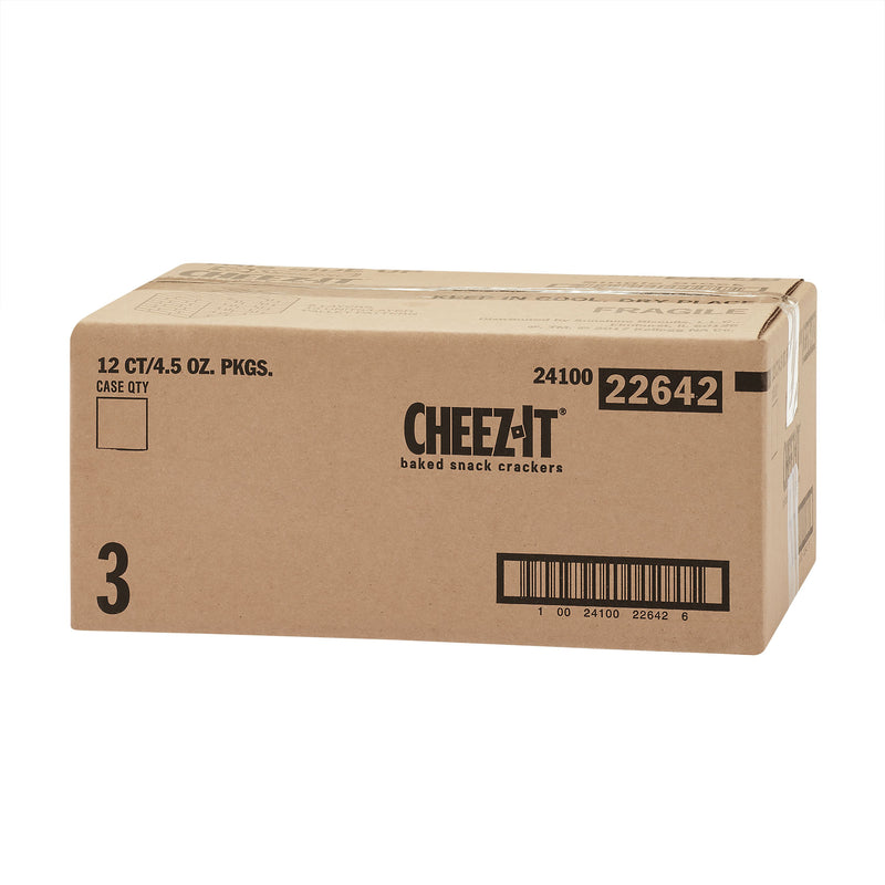 Kellogg's Cheez It Original Crackers 4.5 Ounce Size - 12 Per Case.